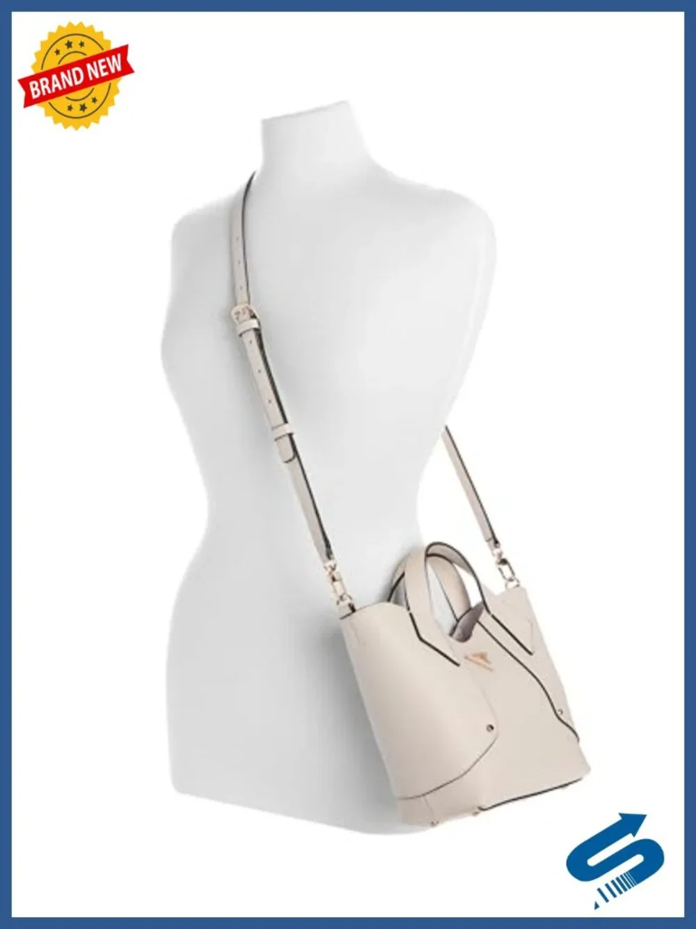 Mini Tote with Removable Pouch, Pebble PVC